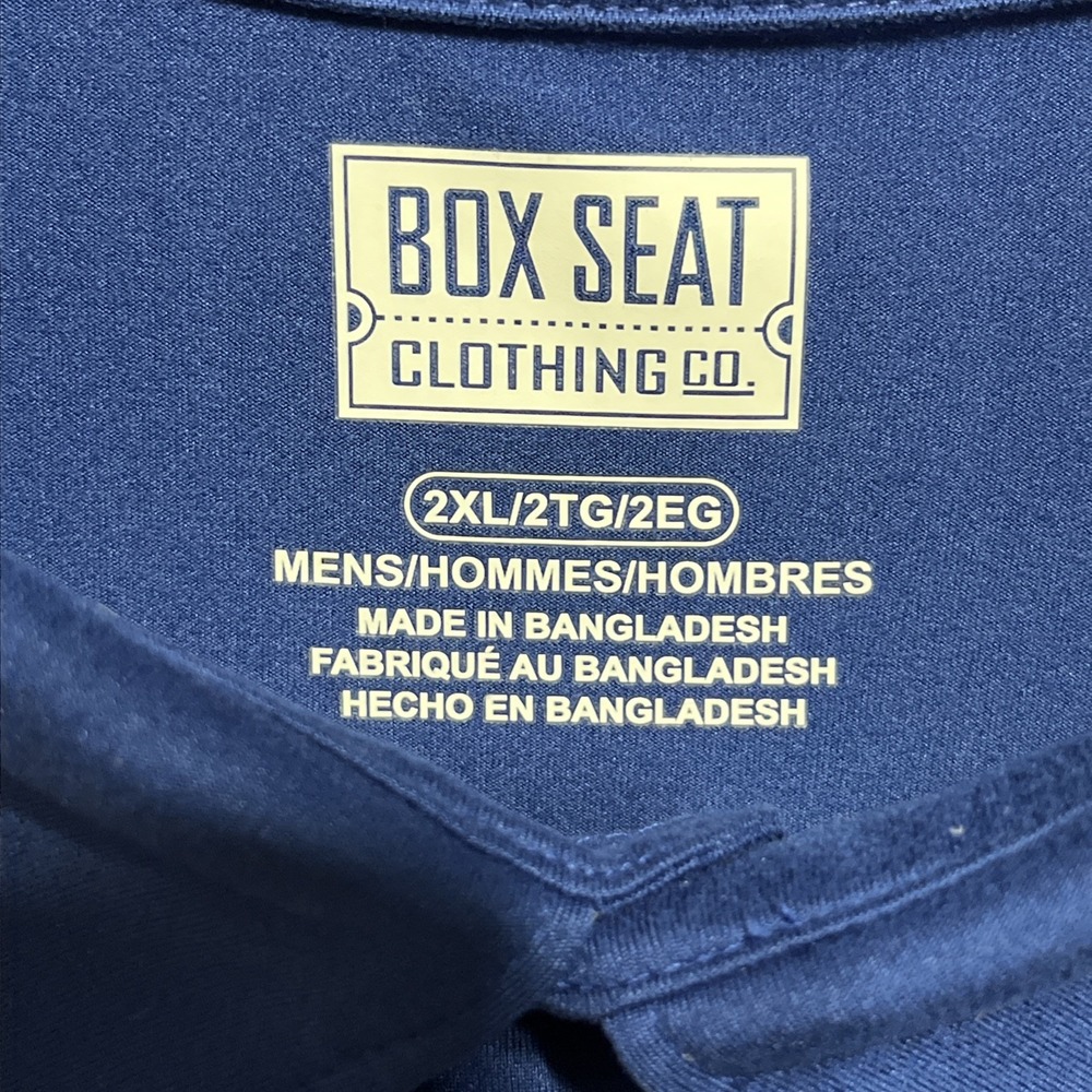 Box Seat Polo‎ Shirt Mens Size 2XL Blue Short Sleeve Florida Gators Logo NCAA - Picture 7 of 9